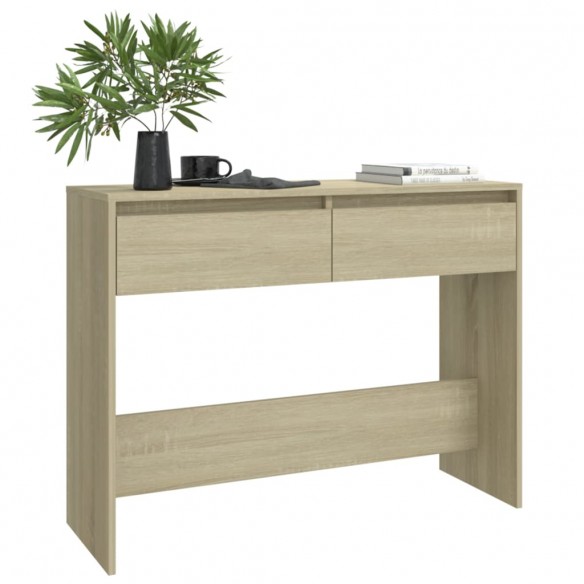 Table console Chêne sonoma 100x35x76,5 cm Aggloméré