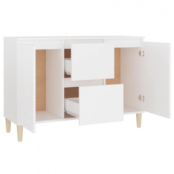 Buffet Blanc 103,5x35x70 cm Aggloméré