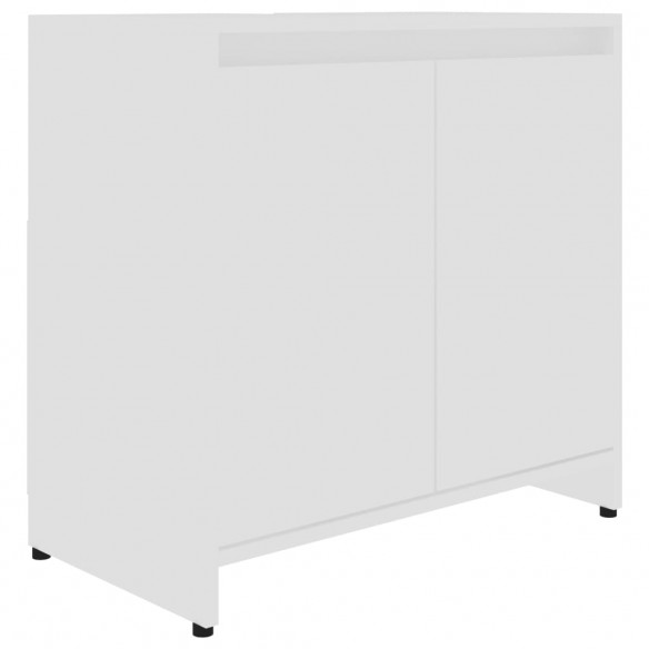 Armoire de salle de bain Blanc 60x33x61 cm Aggloméré