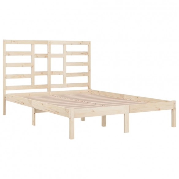 Cadre de lit Bois de pin massif 140x190 cm