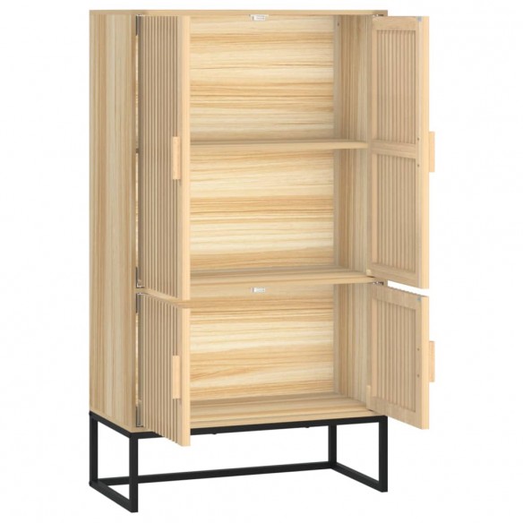 Buffet haut 70x35x125 cm bois d'ingénierie