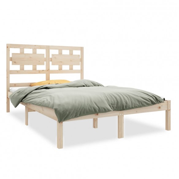 Cadre de lit Bois massif 140x190 cm