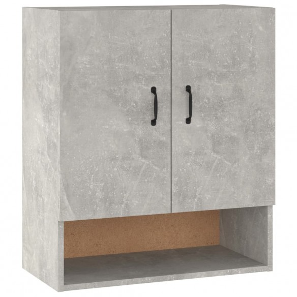 Armoire murale Gris béton 60x31x70 cm Bois d'ingénierie