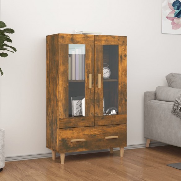 Buffet Chêne fumé 70x31x115 cm Bois d'ingénierie