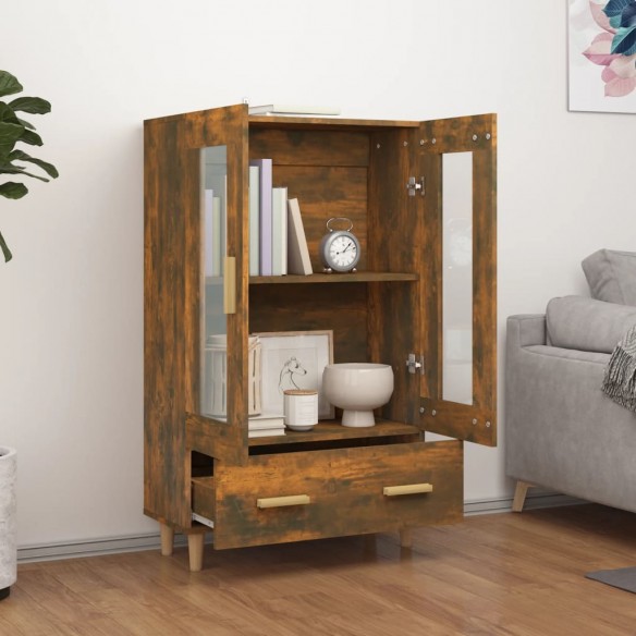 Buffet Chêne fumé 70x31x115 cm Bois d'ingénierie