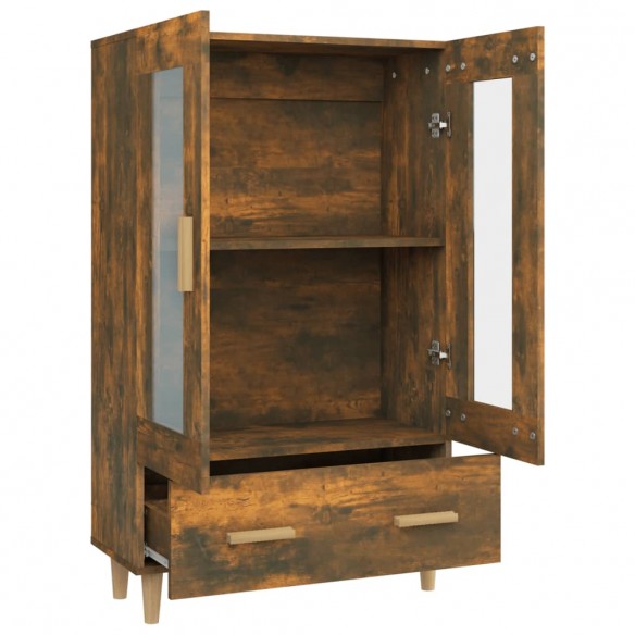 Buffet Chêne fumé 70x31x115 cm Bois d'ingénierie