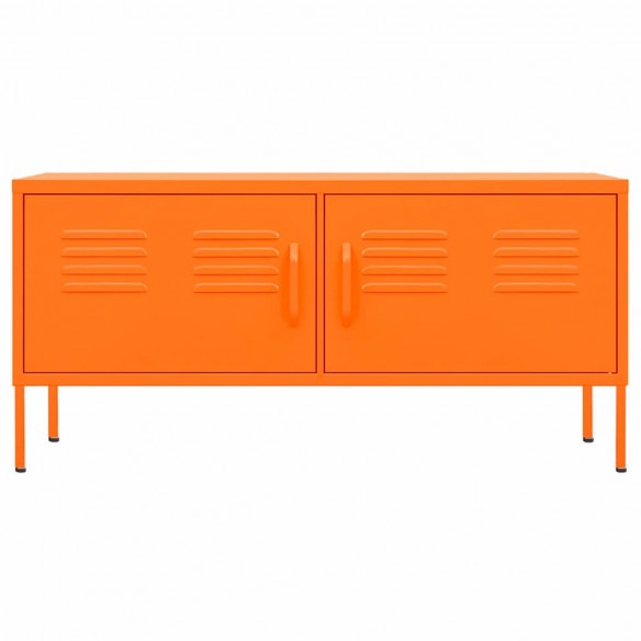 Meuble TV Orange 105x35x50 cm Acier