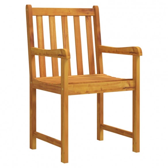 Chaises de jardin 2 pcs Bois d'acacia solide