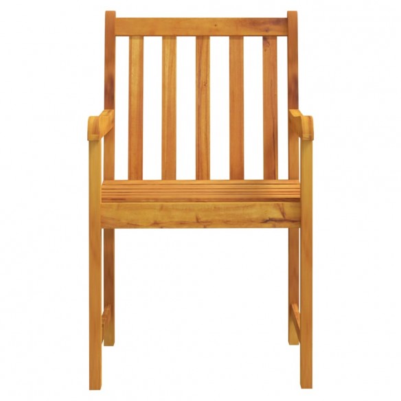 Chaises de jardin 2 pcs Bois d'acacia solide