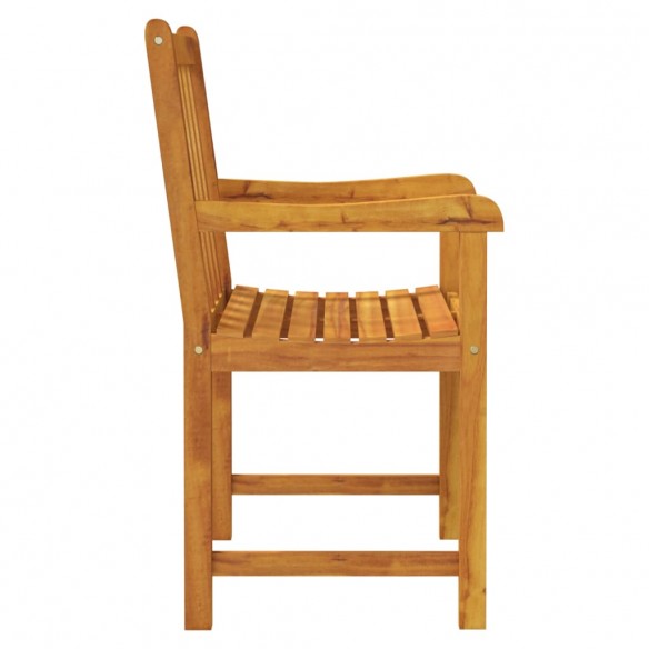 Chaises de jardin 2 pcs Bois d'acacia solide