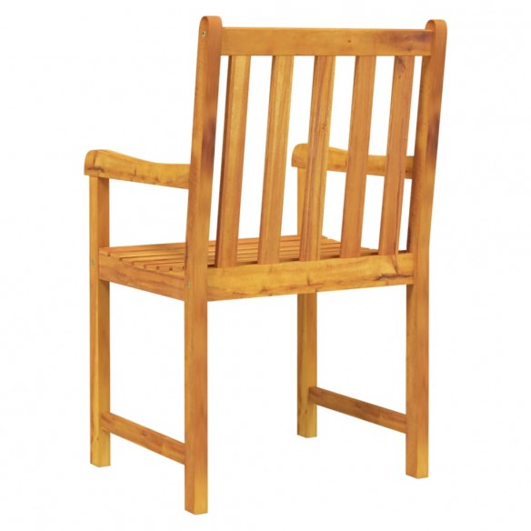 Chaises de jardin 2 pcs Bois d'acacia solide