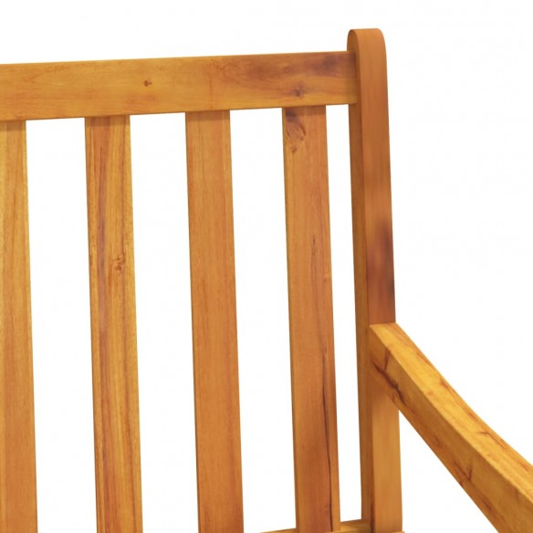 Chaises de jardin 2 pcs Bois d'acacia solide