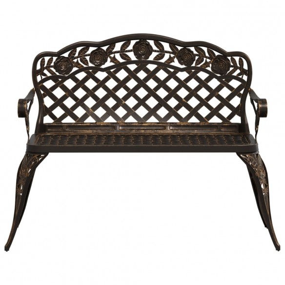 Banc de jardin 108 cm Aluminium coulé Bronze