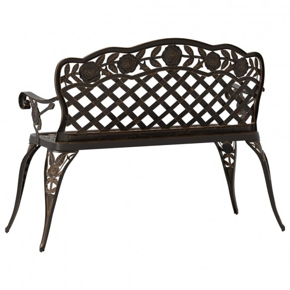 Banc de jardin 108 cm Aluminium coulé Bronze