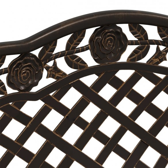 Banc de jardin 108 cm Aluminium coulé Bronze