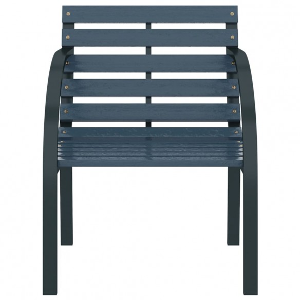 Chaises de jardin 2 pcs Gris Bois