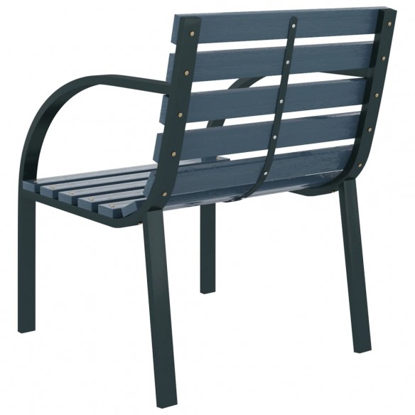 Chaises de jardin 2 pcs Gris Bois