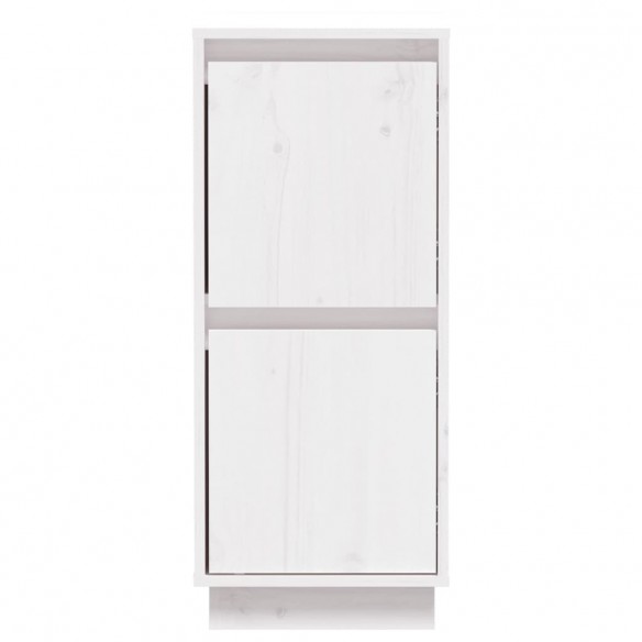 Buffets 2 pcs Blanc 31,5x34x75 cm Bois massif de pin