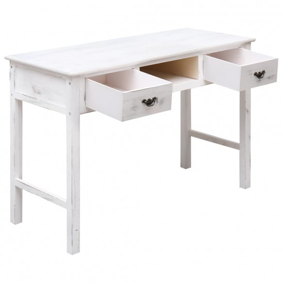 Table console Blanc antique 110 x 45 x 76 cm Bois