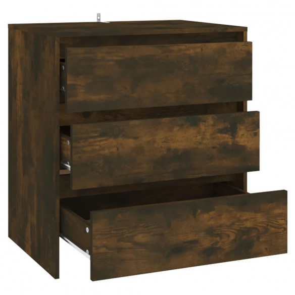 Buffet Chêne fumé 70x41x75 cm Bois d'ingénierie