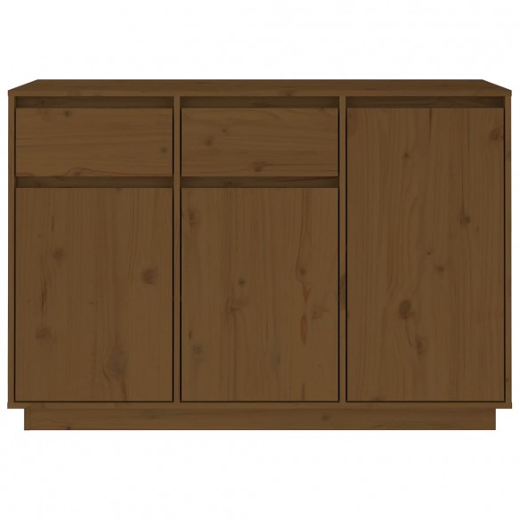 Buffet Marron miel 110x34x75 cm Bois massif de pin