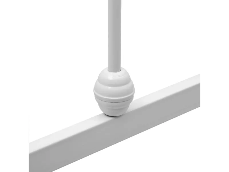 Lit Blanc Métal 90 x 200 cm