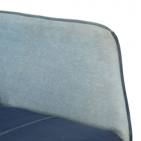 Chaise à bascule Denim Bleu Toile patchwork