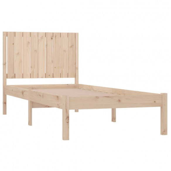 Cadre de lit bois de pin massif 90x190 cm simple