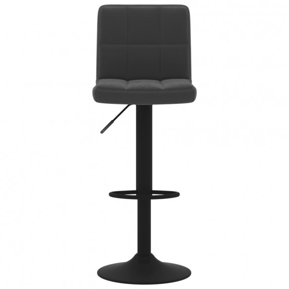 Tabourets de bar lot de 2 noir velours