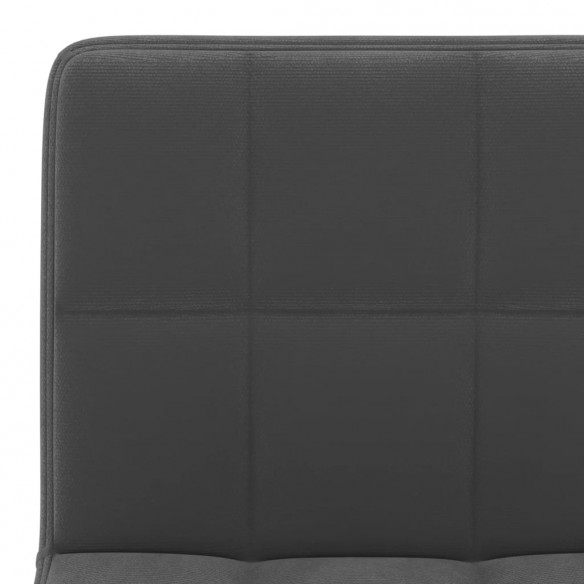 Tabourets de bar lot de 2 noir velours