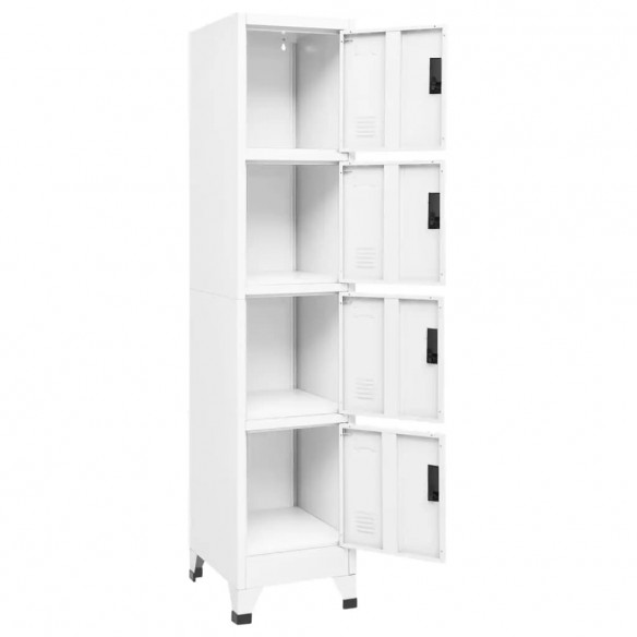 Armoire à casiers Blanc 38x45x180 cm Acier