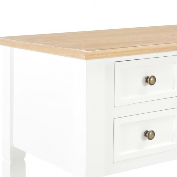 Bureau Blanc 109,5 x 45 x 77,5 cm Bois