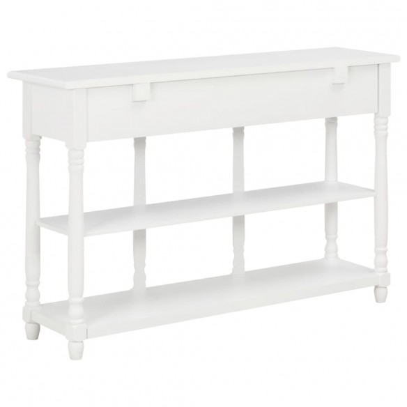 Table console Blanc 120x30x76 cm MDF