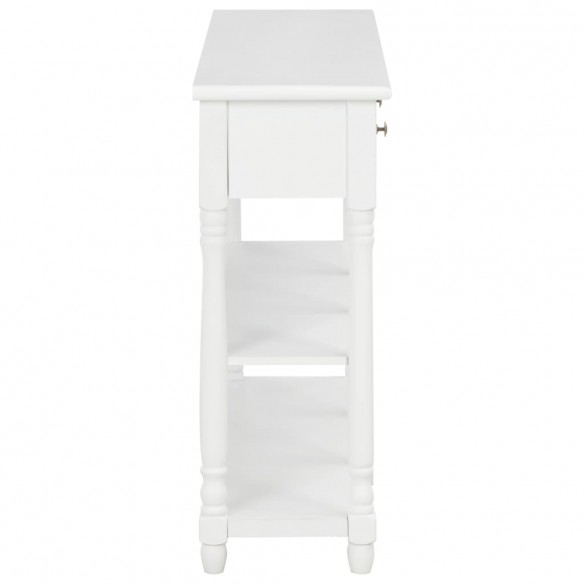 Table console Blanc 120x30x76 cm MDF