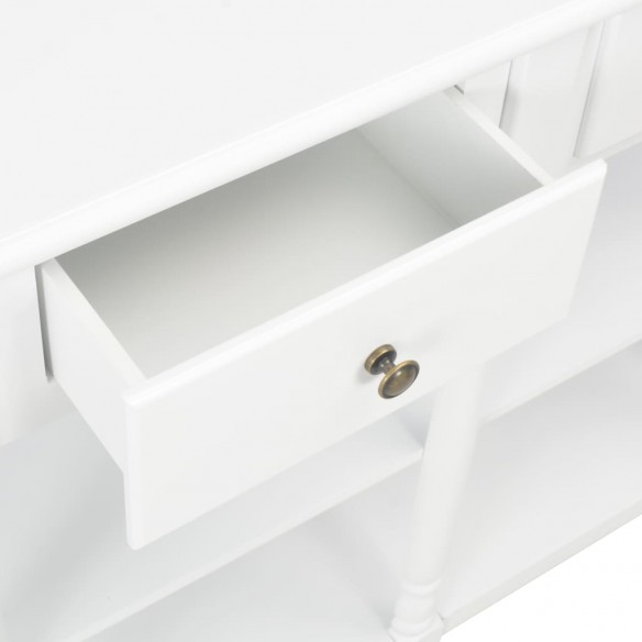 Table console Blanc 120x30x76 cm MDF