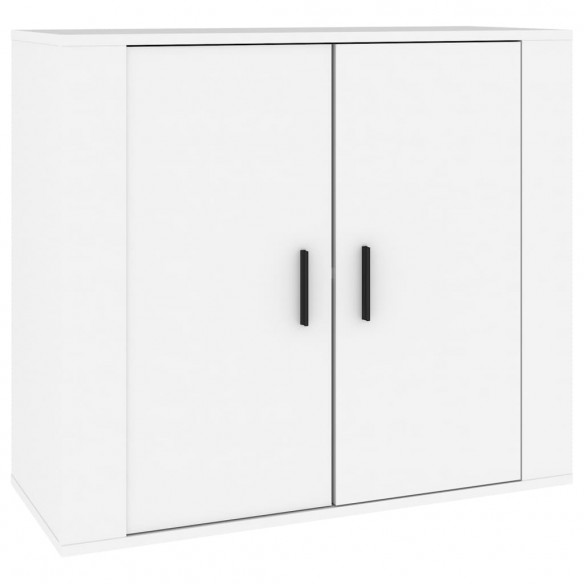 Buffets 3 pcs Blanc Bois d'ingénierie