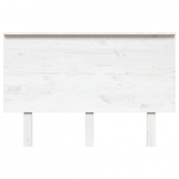 Tête de lit Blanc 124x6x82,5 cm Bois massif de pin