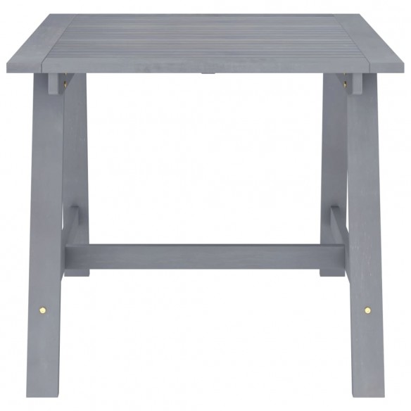 Table à dîner de jardin Gris 88x88x74 cm Bois d'acacia massif