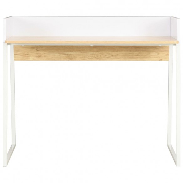 Bureau Blanc et chêne 90 x 60 x 88 cm