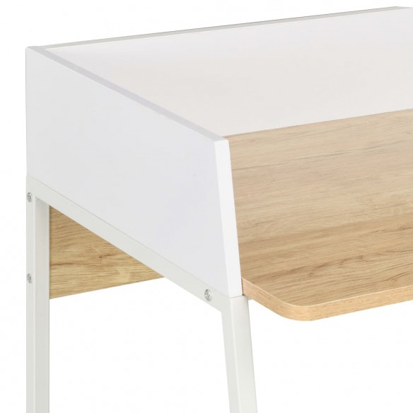 Bureau Blanc et chêne 90 x 60 x 88 cm