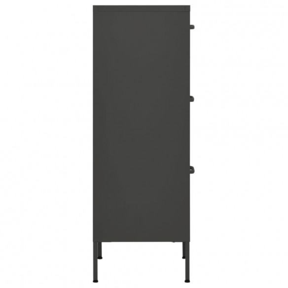 Armoire de rangement Anthracite 42,5x35x101,5 cm Acier