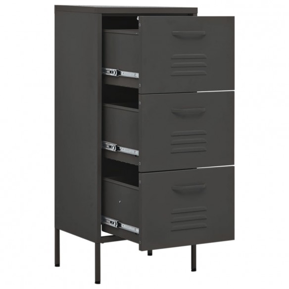 Armoire de rangement Anthracite 42,5x35x101,5 cm Acier