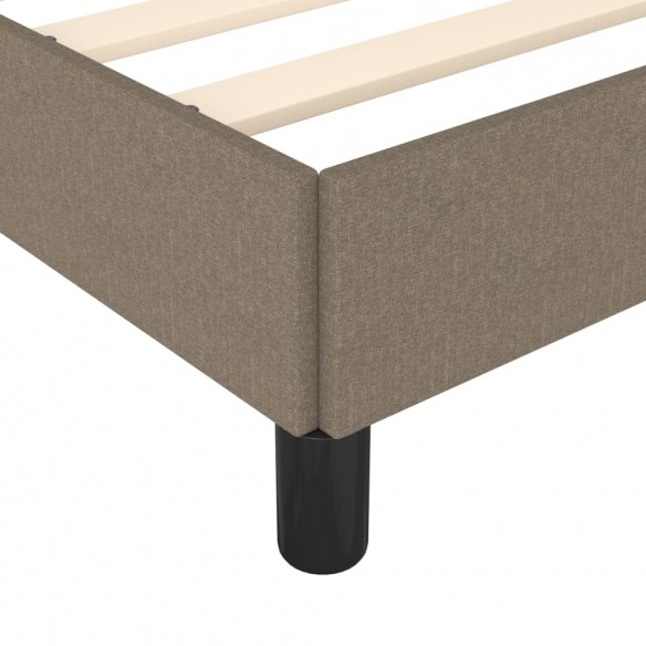 Cadre de lit Taupe 90x190 cm Tissu