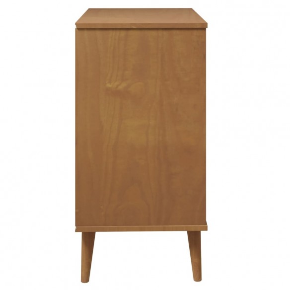 Commode MOLDE Marron 80x40x80 cm Bois de pin solide