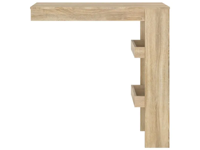 Table bar murale Chêne Sonoma 102x45x103,5 cm Bois d'ingénierie