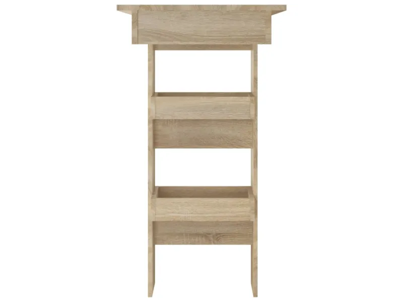 Table bar murale Chêne Sonoma 102x45x103,5 cm Bois d'ingénierie
