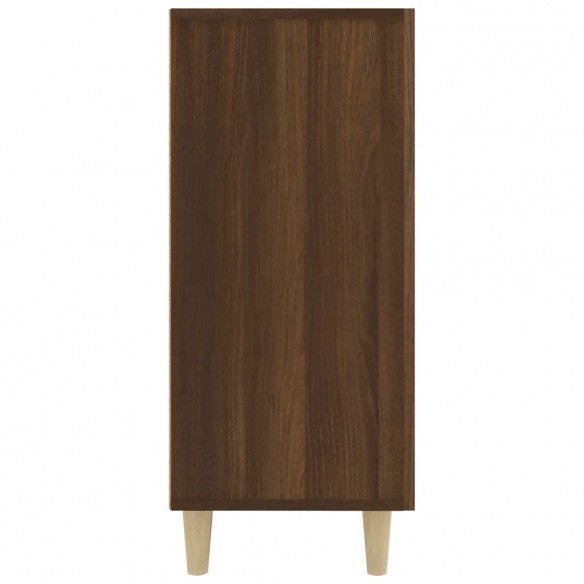 Buffet chêne marron 90x34x80 cm bois d'ingénierie