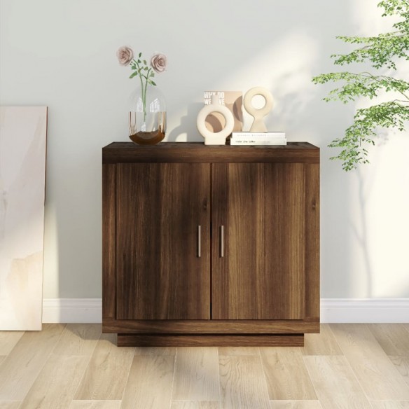 Buffet Chêne marron 80x40x75 cm Bois d'ingénierie