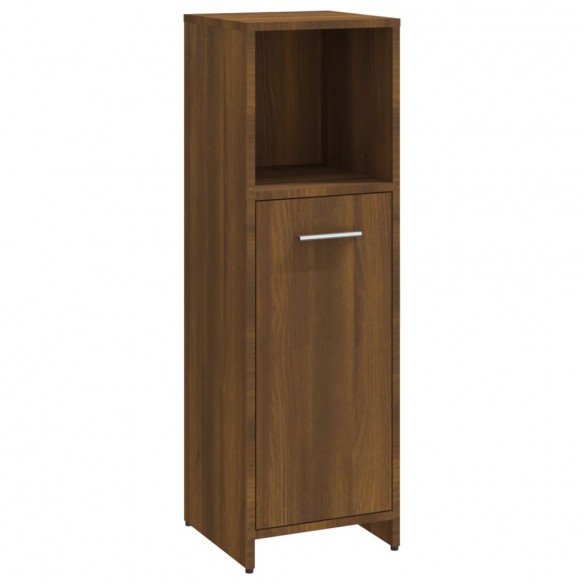 Armoire de bain Chêne marron 30x30x95 cm Bois d'ingénierie