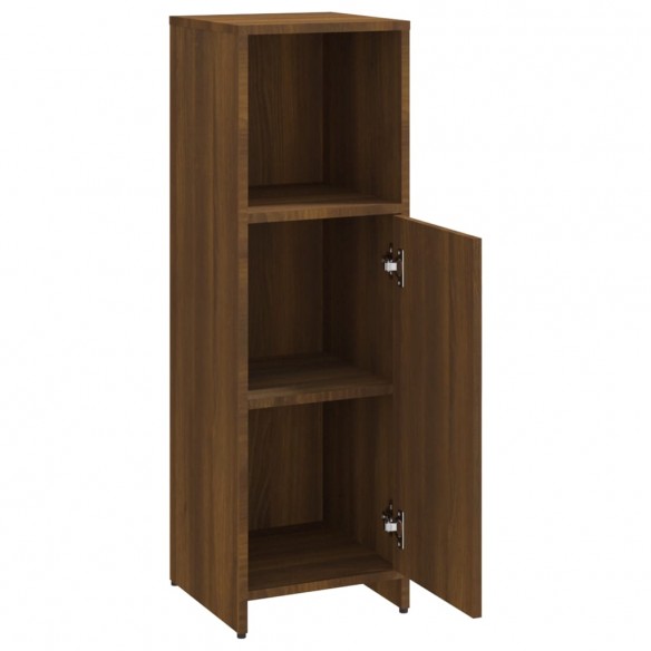 Armoire de bain Chêne marron 30x30x95 cm Bois d'ingénierie